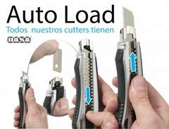 Cutter profesional metalico CHD-9 (Cuchilla 9mm) + 5 cuchillas - comprar online