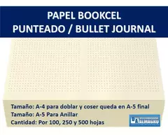 Papel Bookcel A-4 Rayado, Punteado, Cuadriculado x 250 hojas - Distribuidora Almagro, artículos de encuadernación