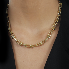 Choker Elo Dourado Infinity