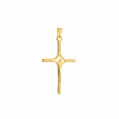 Pingente Dourado Crucifixo na internet