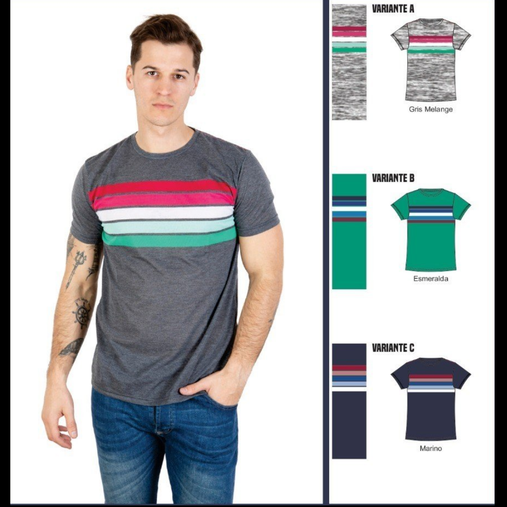 Remera Rayada Mod. 11010 Comprar en yorkman