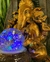 Fuente de Agua Ganesha 25 cm con Esfera de Vidrio y Luz Multicolor - comprar online