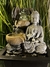 Fuente de Agua Feng Shui con Buda 26 cm con esfera de vidrio