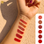 Swatch y Muestras de los labiales con acabado mate de DAPOP