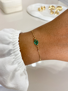 Pulseira Tiffany gravatinha, banhada a ouro