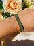 Bracelete Quadrado Verde Dourado