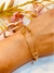 Bracelete Alfinete Dourado