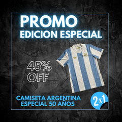 PROMO EXCLUSIVA - CAMISETA ARGENTINA EDICION ESPECIAL 50 AÑOS