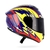 Casco Nzi Trendy + Clear Visor Flag Dark Blue & Red Tinted en internet