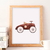 Quadro Carro vintage corrida Marrom - comprar online