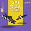 PROMO 2X1 CROCS + OJOTAS ADIDAS