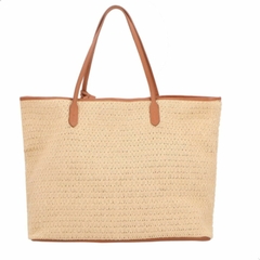 BOLSA GRANDE LUIZA BARCELOS TOTE CROCHET BEGE 77771144 - loja online