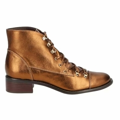 Bota Amarração Metalizado Brown Luiza Barcelos 1014006131 - comprar online