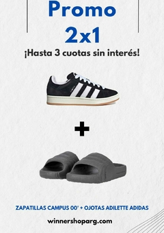 ¡2X1 ADIDAS! - CAMPUS 00´ + OJOTAS ADILETTE 22