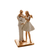 FIGURA DECORATIVA RESINA FAMILIA BRANCO 9x6x20cm