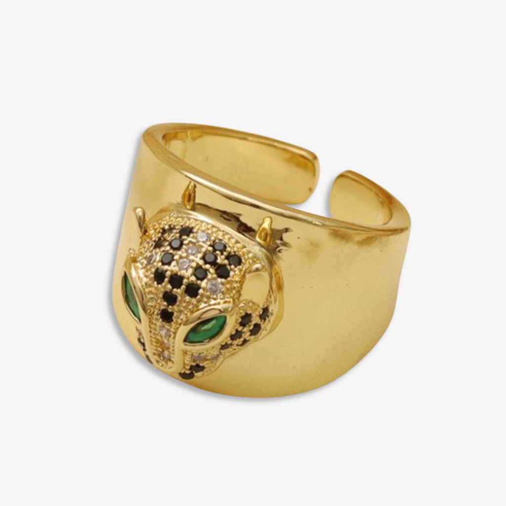 Anillo panther de oro sale