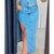 SAIA JEANS MIDI COM FENDA - TAM 40