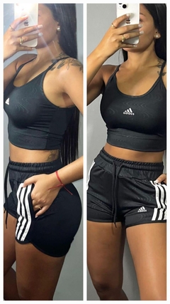 2 X 1 CONJUNTO TOP + SHORT ADIDAS GROFADO