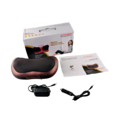 Almohada Masajeador Cuello Cervical 12v 220v Auto Casa - tienda online