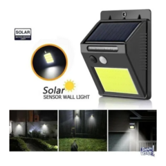 Reflector Led Solar Con Sensor Movimiento Luz Exterior - mercado elegido