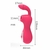 Estimulador de clitóris e vibrador Mário, 2 em 1, na cor rosa, com detalhes de medidas: 128mm de altura, 44mm de largura e 17mm de diâmetro.