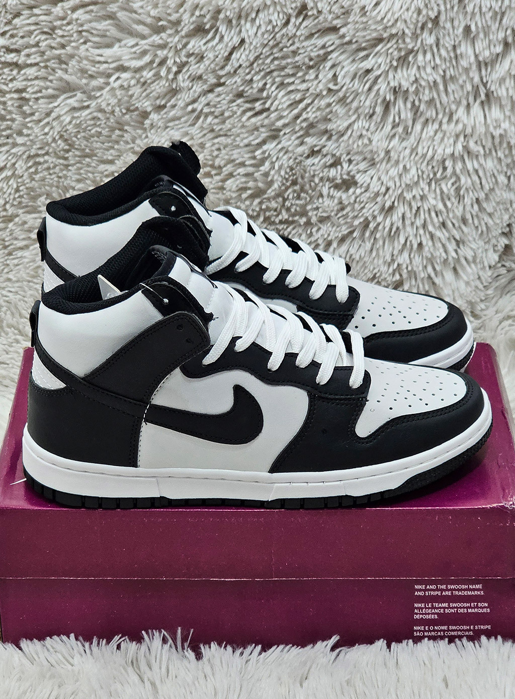 Zapatillas botita nike dunk panda high premium importadas brasil g5