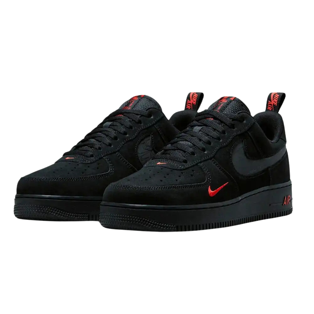 Nike air force 1 orange black hot sale