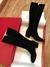 BOTA BLACK SUEDE KNEE HIGH VALENTINO - Mendes Store