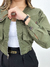 Cropped manga longa Leticia Verde Militar 99782 - loja online