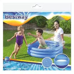 Pileta Inflable 3 Aros Infantil Bestway Piscina Color Azul