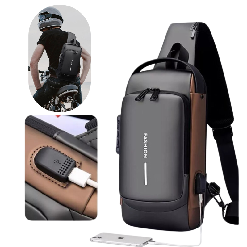 Mochila Antirrobo con Bloqueo de Contrasena y Puerto USB