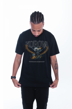 CAMISETA KOROVA VINTONE REBIRTH (LF) PRETA na internet