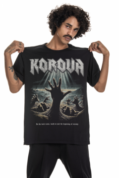 CAMISETA KOROVA VINTONE HEAVEN (LF) PRETA - comprar online