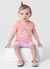 Conjunto Infantil Feminino Blusa Meia Malha e Bermuda Ciclista Cotton Brandili - comprar online