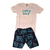 Conjunto infantil menino roviKIDS camiseta e bermuda wave