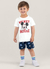 Imagem do CONJUNTO do Mickey DE CAMISETA MEIA MALHA E BERMUDA MOLETINHO Mickey Mouse