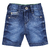 BERMUDA INFANTIL MENINO MACKVANNY DETALHE COSTURA COLORIDA JEANS - Marineland