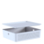 Cesto Organizador com Tampa ou Flow Branco 34x27x9cm - loja online