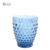 Copo de Vidro Dots Azul 300ml 6pçs