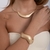 BRACELETE MAXI ONDULADO FOSCO - OURO - comprar online