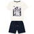 Conjunto Camiseta Off White + Bermuda Menino Milon