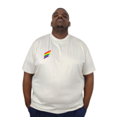 Camiseta Algodão Estampada Bandeira LGBT - Montano Plus Size