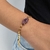 Pulseira Lessy Roxo Medalinhas