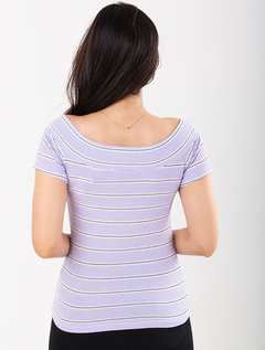 Blusa Ombro a Ombro Lavanda Malha Monaco 1761949 - comprar online