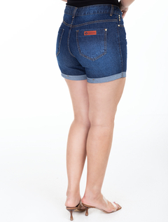 Short Curto Escuro C Chaveiro Madruga Vintage-Jeans 1763301 - Atacado Handara