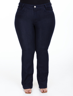 Calça Reta Escura Plus Donatela-Jeans 1763475