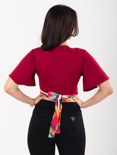 Blusa Cropped Estampa/Frutas Vermelha 2890354 - comprar online