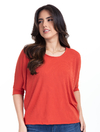 Blusa Ampla Telha Malha Canelada 2890670