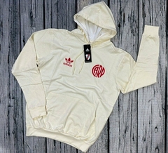 Buzo Canguro Cremita de River oferta 2x1 tiempo limitado