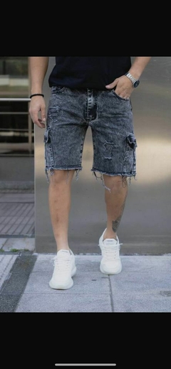 2x1 bermudas hombre-mom gris+mom jeans clasico - tienda online